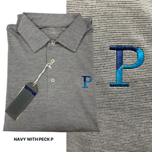 Load image into Gallery viewer, Peck Pride Men's Polo – Downy, Redhead, and Peck P Logos