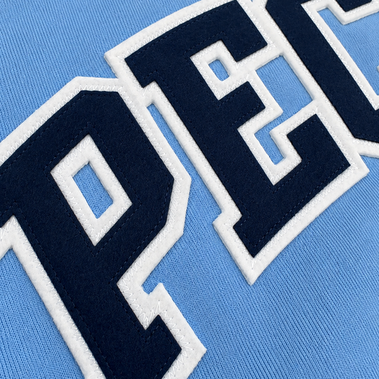 Peck Appliqué Crewneck - Carolina Blue