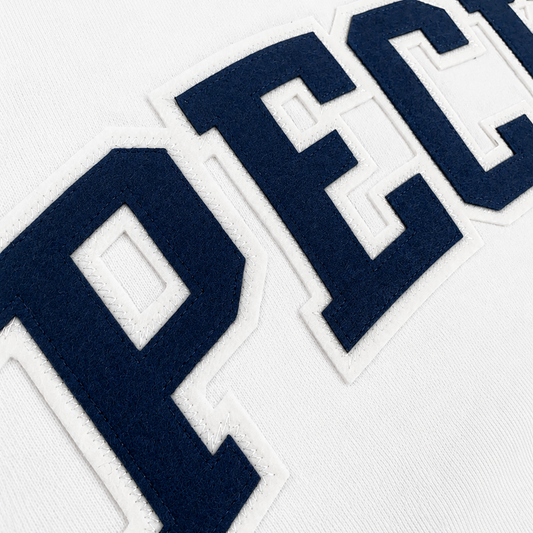 Peck Appliqué Crewneck - White