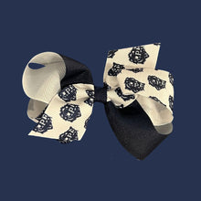 Load image into Gallery viewer, Grosgrain Hair Bow with Logo Print