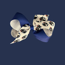 Load image into Gallery viewer, Grosgrain Hair Bow with Logo Print