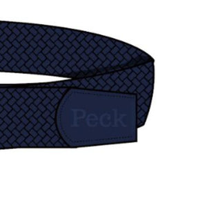 Stretch Belt with Stamped Peck Logo