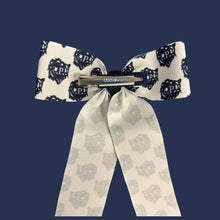 Load image into Gallery viewer, Grosgrain Hair Bow with Logo Print