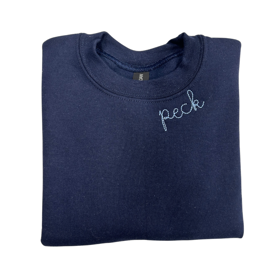 Youth - Neckline Embroidered Peck Uniform Sweatshirt