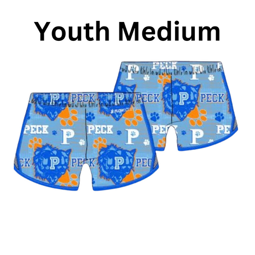 Youth Medium - Girls Peck Pride Athletic Shorts