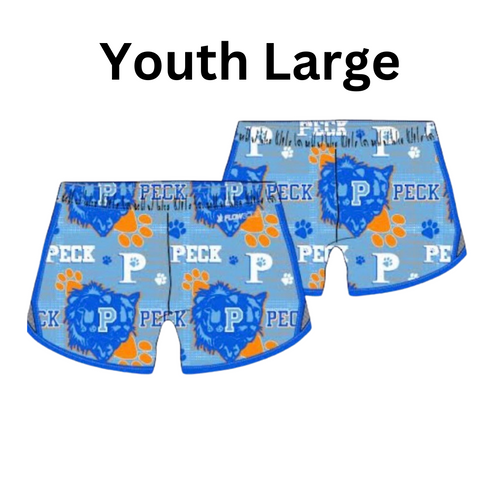 Youth Large - Girls Peck Pride Athletic Shorts