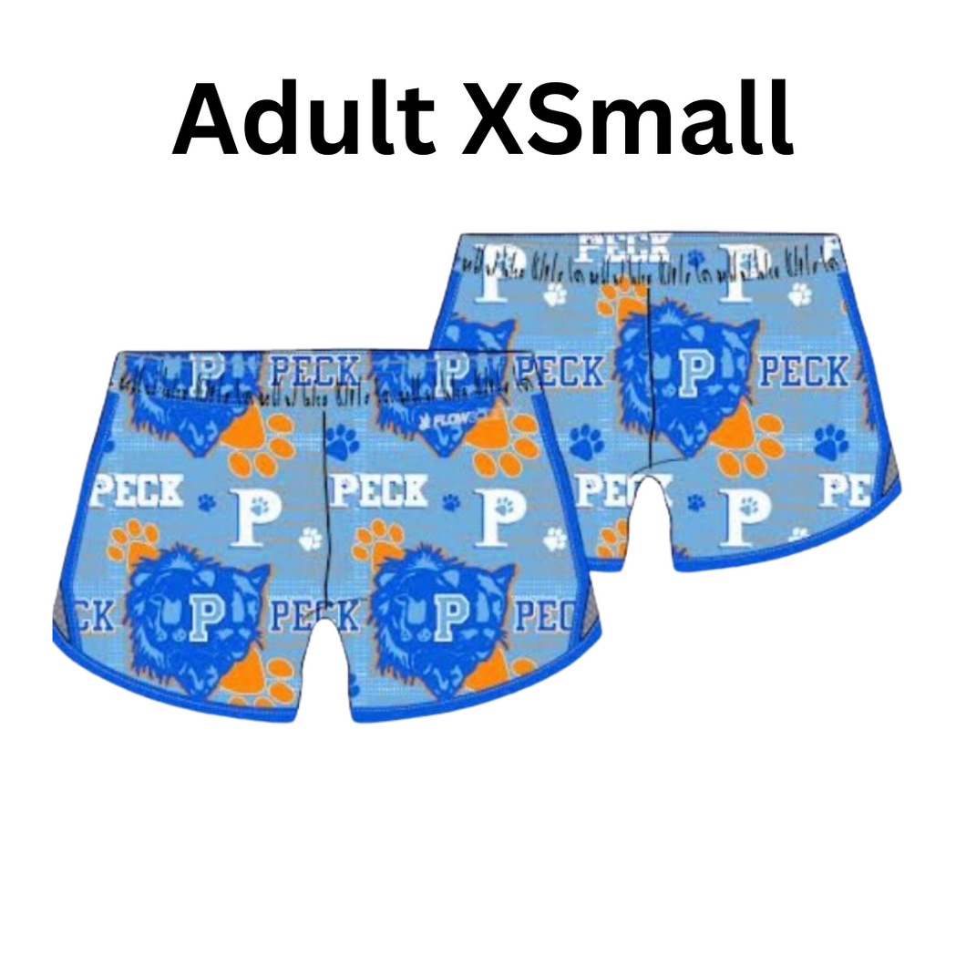 Adult XSmall - Girls Peck Pride Athletic Shorts