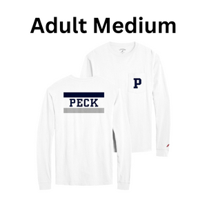 Adult Medium - Peck P Pocket Long Sleeve T-Shirt