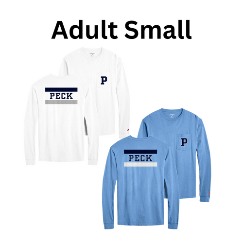 Adult Small - Peck P Pocket Long Sleeve T-Shirt