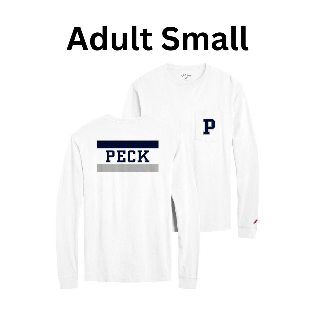 Adult Small - Peck P Pocket Long Sleeve T-Shirt