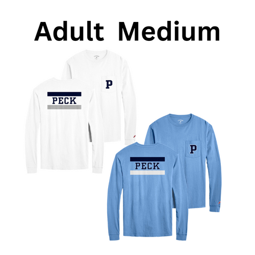 Adult Medium - Peck P Pocket Long Sleeve T-Shirt