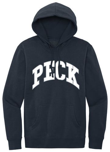 Adult Peck Navy Screenprint Hoodie