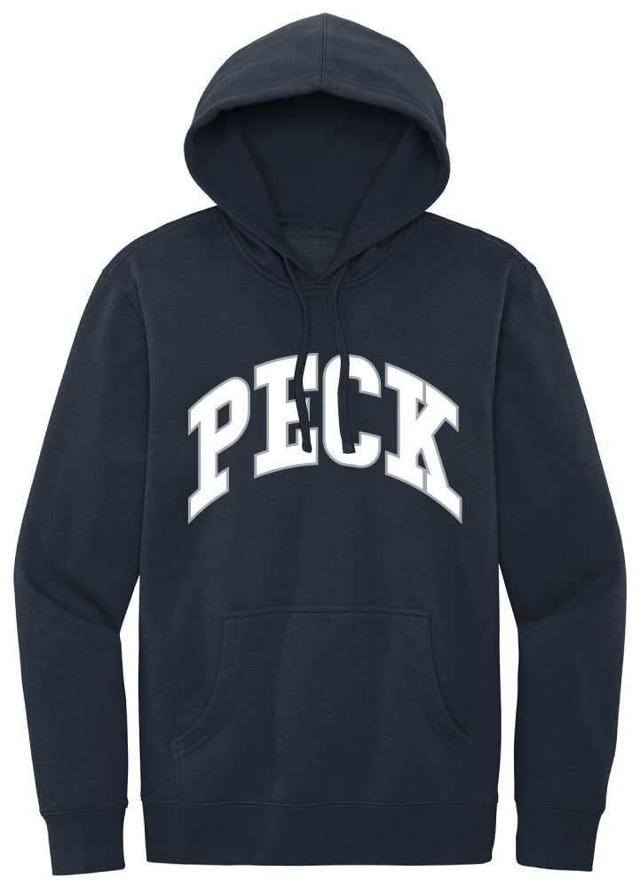 Adult Peck Navy Screenprint Hoodie