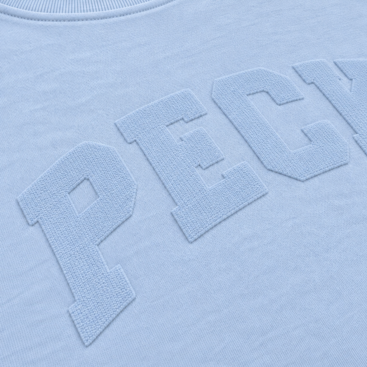 Puff Mock Neck - Carolina Blue
