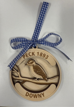 Load image into Gallery viewer, Wooden Downy/ Redhead ornament