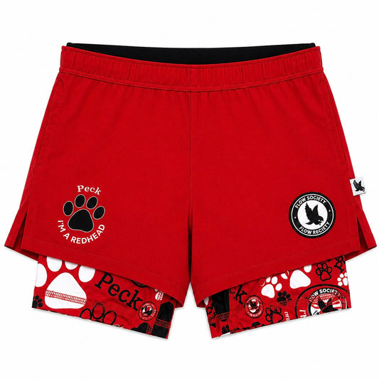 Compression Shorts (Boys)- Redhead