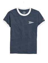 Load image into Gallery viewer, Youth Downy/ Redhead Pennant Ringer Tee