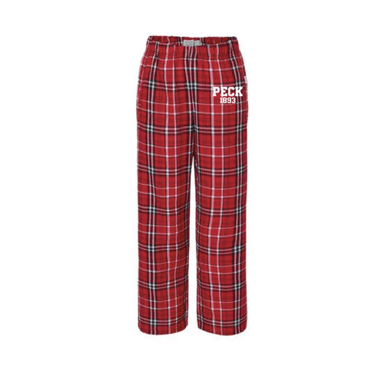 Peck Plaid Pajama Pant- Red