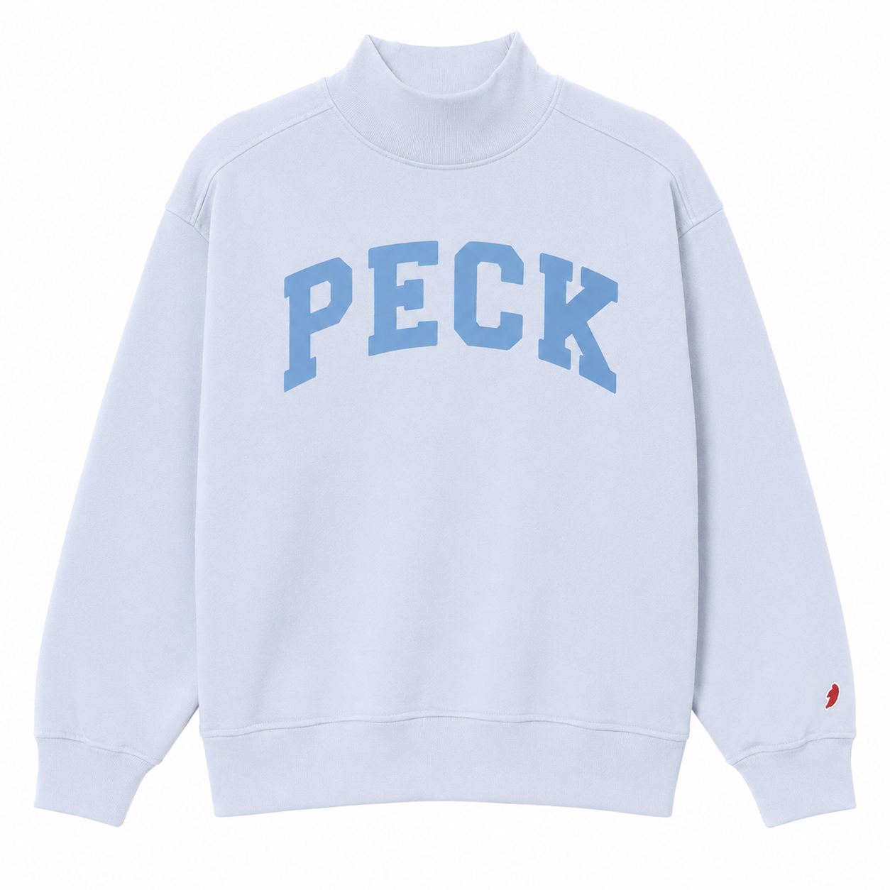 Peck Mock Neck - Light Blue with Light Blue