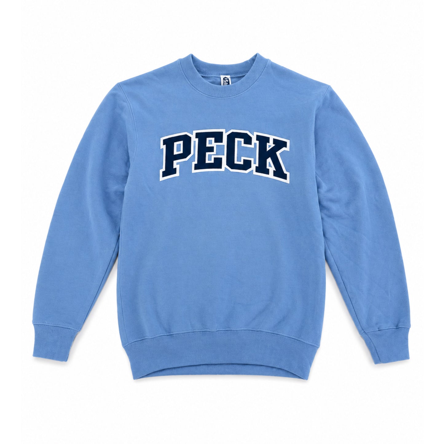 Peck Appliqué Crewneck - Carolina Blue
