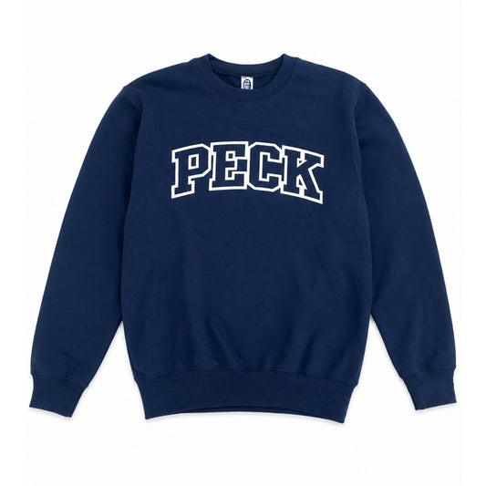 Peck Appliqué Crewneck - Navy