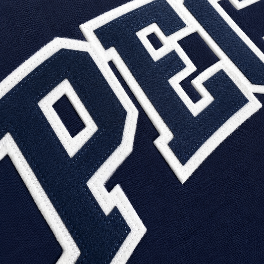 Peck Appliqué Crewneck - Navy
