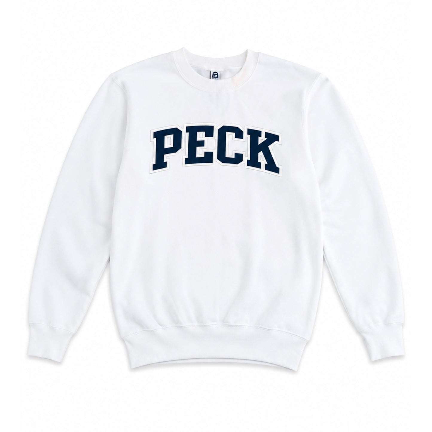 Peck Appliqué Crewneck - White