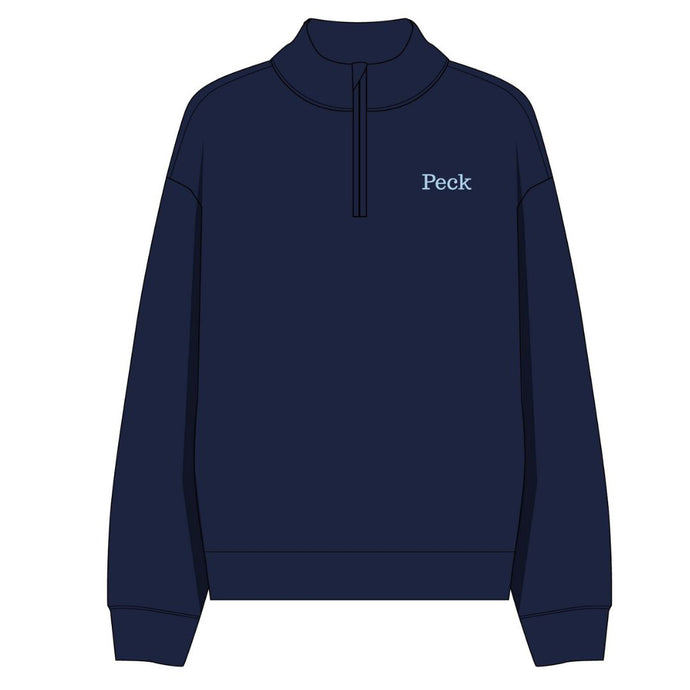 Navy Peck Quarterzip