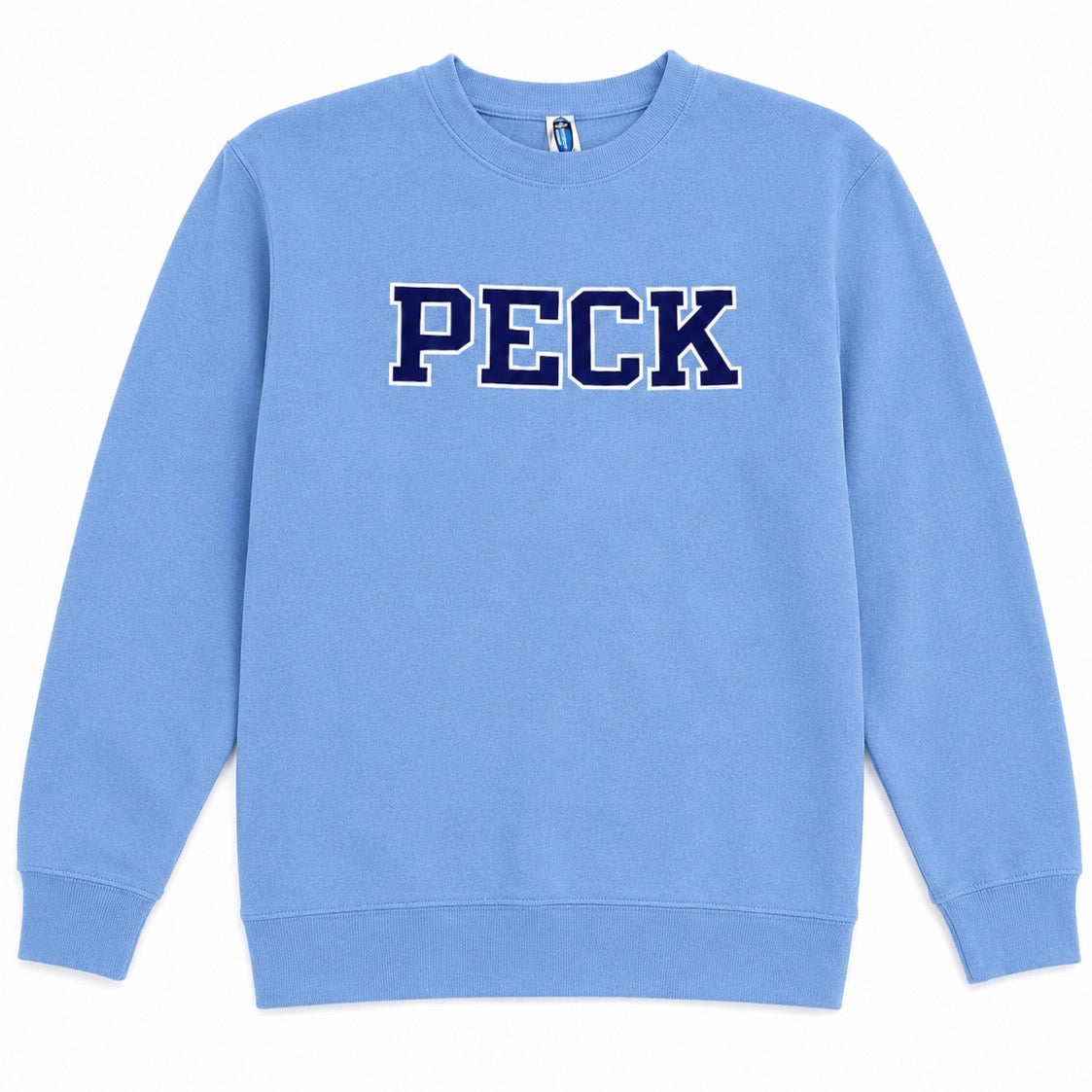 Peck Screenprint Crewneck Sweatshirt - Light Blue