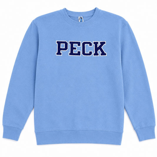 Peck Screenprint Crewneck Sweatshirt - Light Blue
