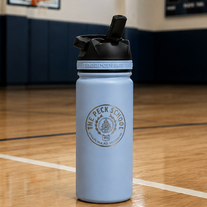 Peck Seal 18oz Water Bottle- Light Blue