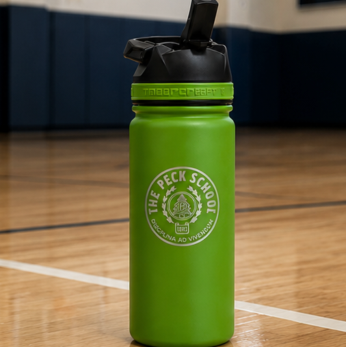Peck Seal 18oz Water Bottle- Green