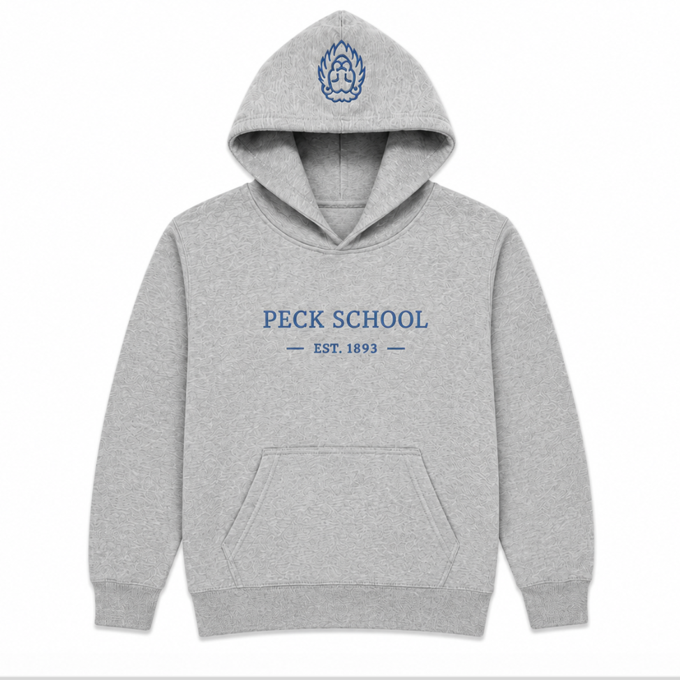 Peck Lion Mane Hoodie- Heather Grey