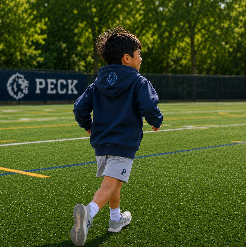Peck Lion Mane Hoodie- Navy