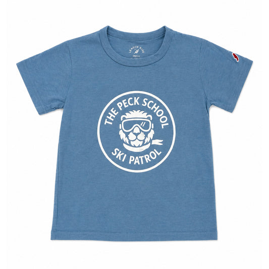Ski Patrol Emblem T-Shirt - Carolina Blue