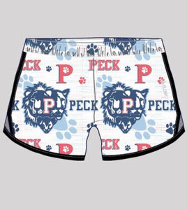 Girls Peck Pride Athletic Shorts